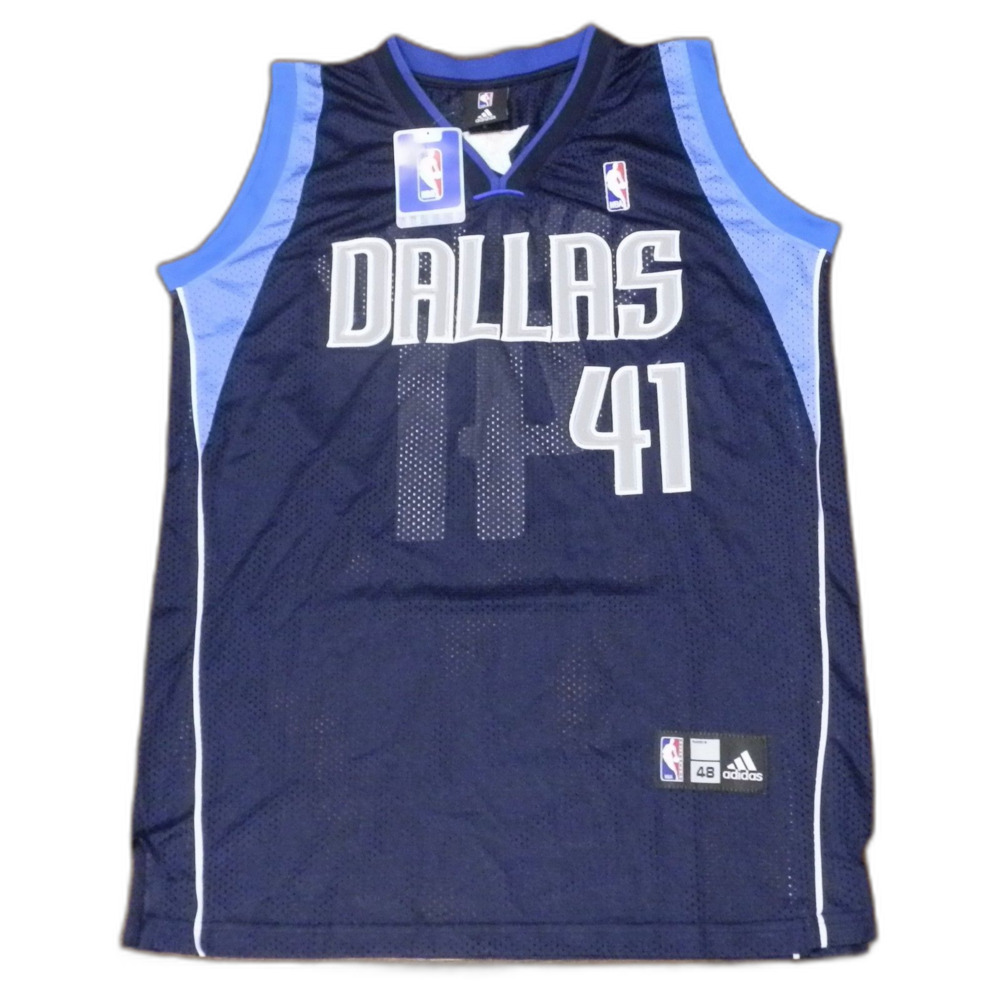 Adidas Dallas Mavericks Dirk Nowitzki #41 Stitched Jersey Size 48 NWT